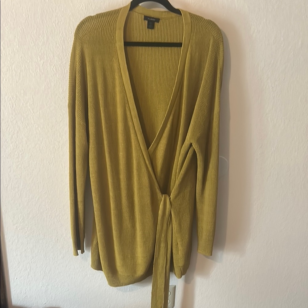 Halogen Linen Wrap Sweater